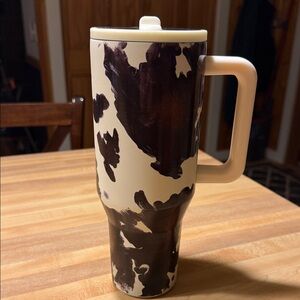Cow Print Travel Mug